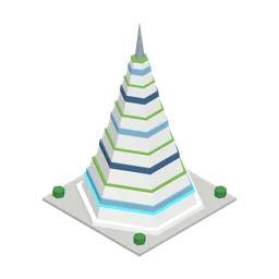 Arcology Spire, a low-poly decor building from Erapolis