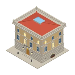 Bank, a low-poly industry building from Erapolis