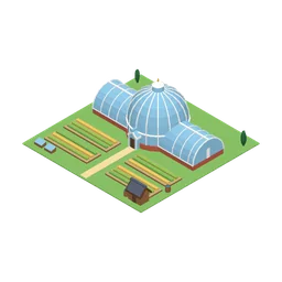 Glasshouse Farm, a low-poly food building from Erapolis