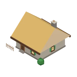 A level 1 home in the Medieval Age
