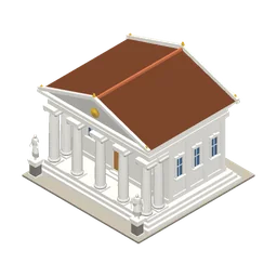 Library, a low-poly knowledge building from Erapolis