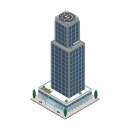 Office Tower, a low-poly industry building from Erapolis