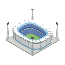 Stadium, a low-poly services building from Erapolis