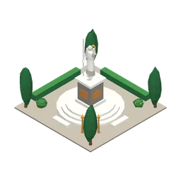 Marble Statue, a low-poly decor building from Erapolis