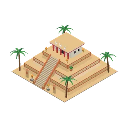 Temple, a low-poly services building from Erapolis