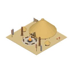 Town Center, a low-poly services building from Erapolis