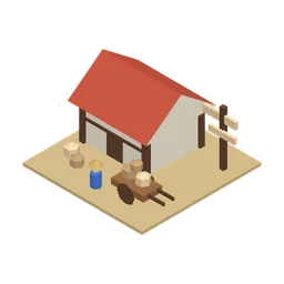 Carrier's Waystation, a low-poly decor building from Erapolis