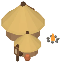 A level 2 home of the Stone Age, the level water lets a house reach