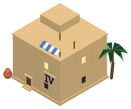 A level 4 home of the Bronze Age, the level market lets a house reach