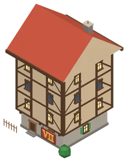 A level 7 home of the Medieval Age, the level safety lets a house reach