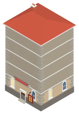 A level 8 Renaissance home wearing its level sign.